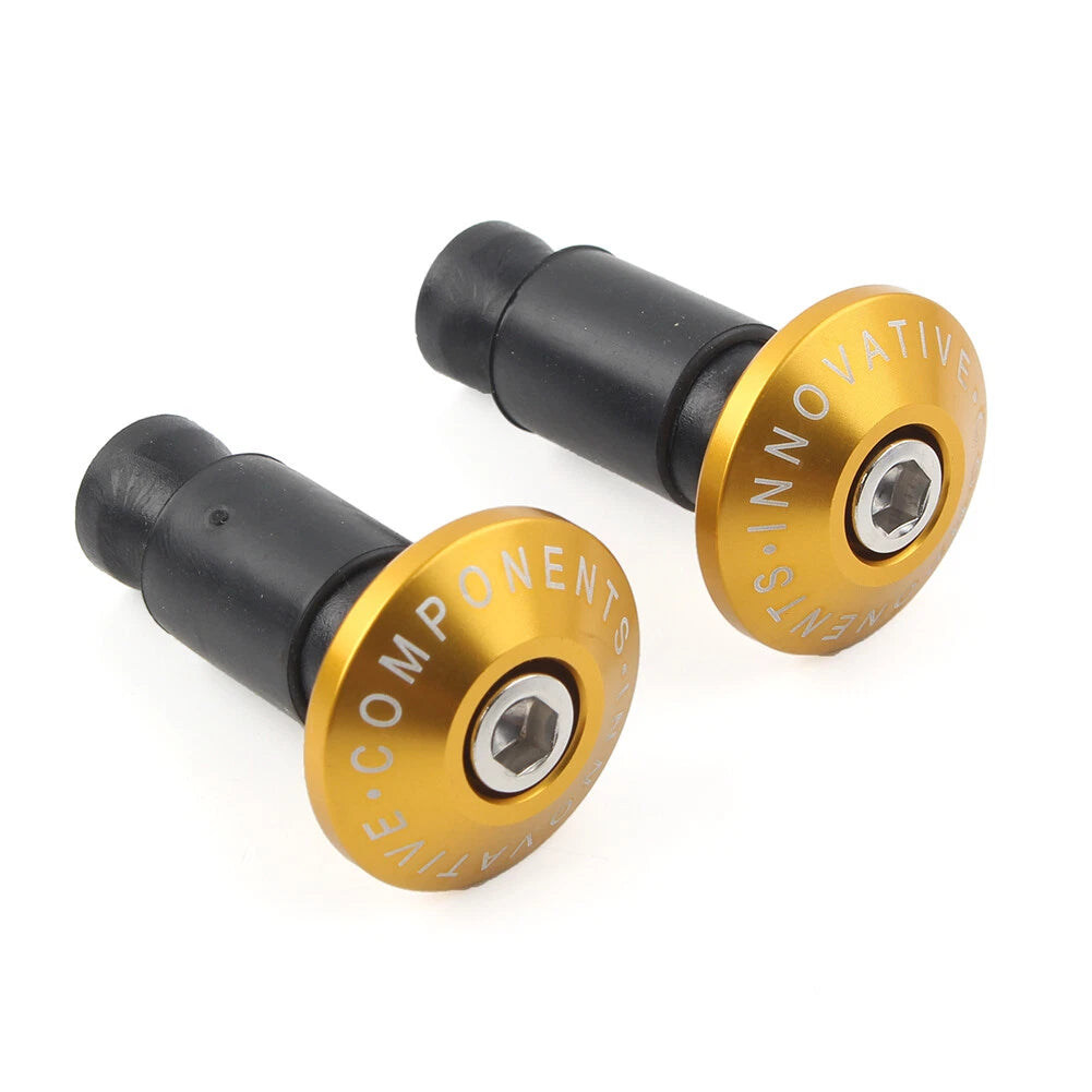 Pair Handlebar End Cap Plugs for Dirt Bike (7/8")