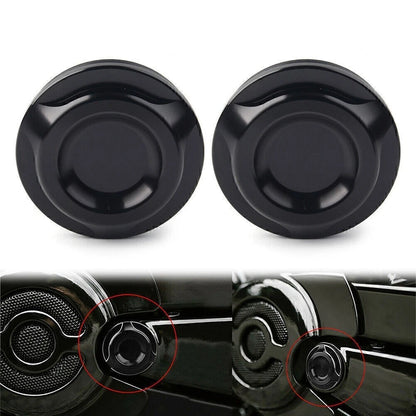 Black Cut Swingarm Pivot Bolt Cover for Harley V-Rod VRSCF/D/R (2006–2017)