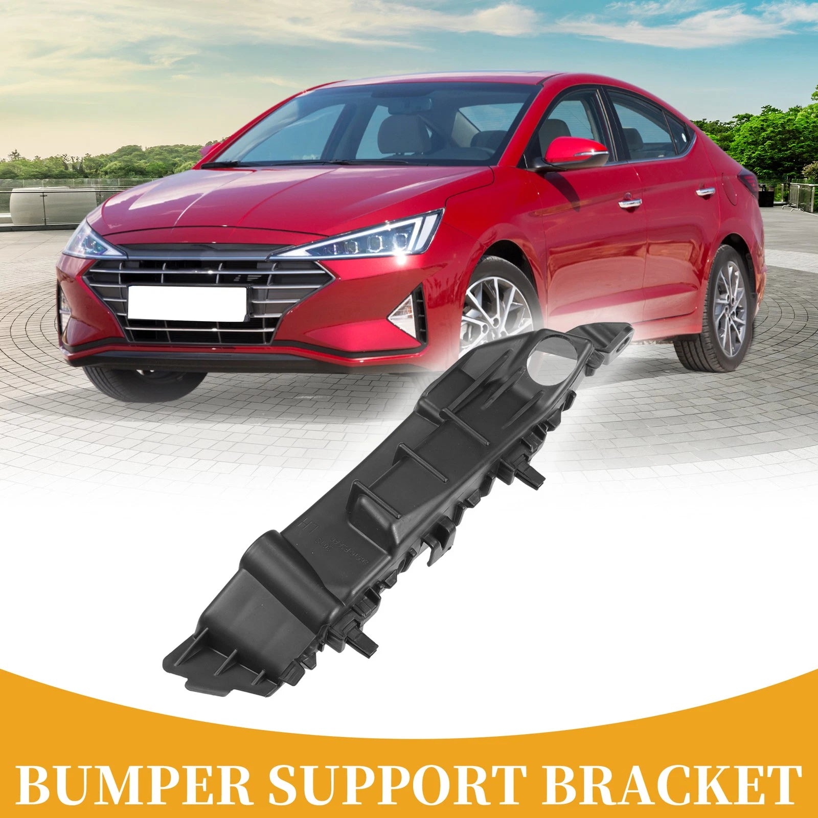 LH Side Front Bumper Support Bracket Replacement for Hyundai Elantra (2019–2020)