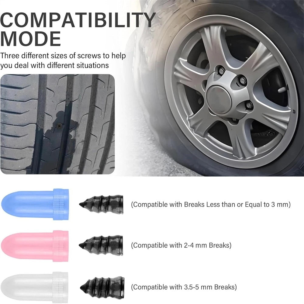 100Pcs Tire Repair Rubber Nails for Universal Use