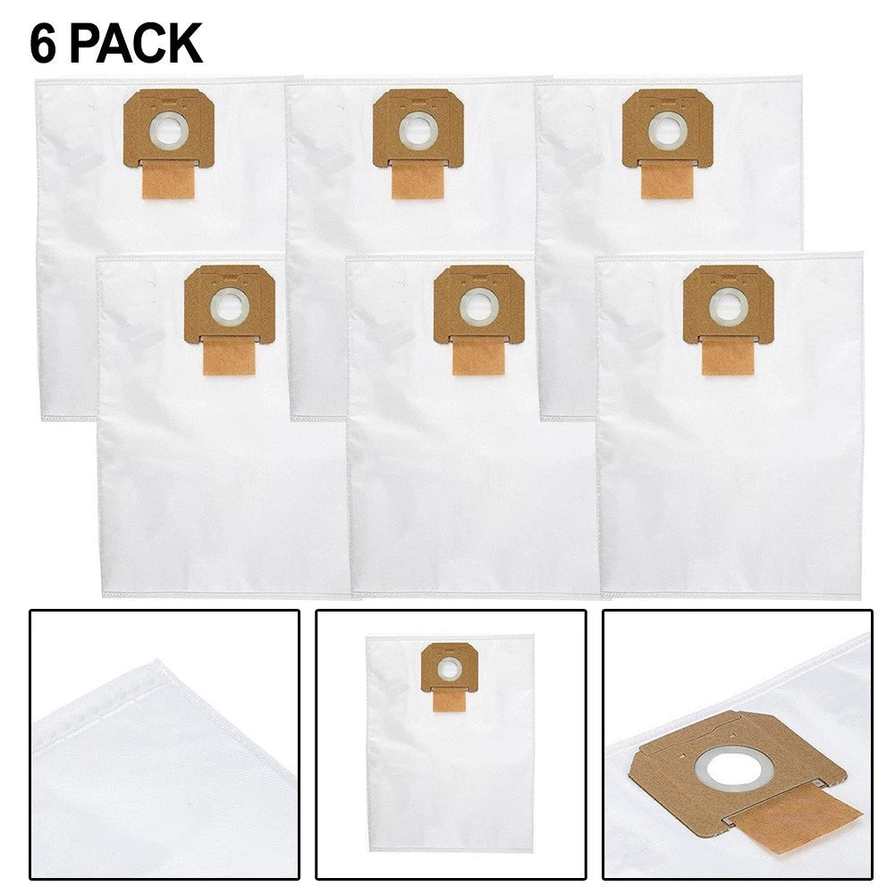 Replacement Fleece Bags for Bosch GAS 35 L AFC M AFC SFC+ Vacuums (6 Pack)