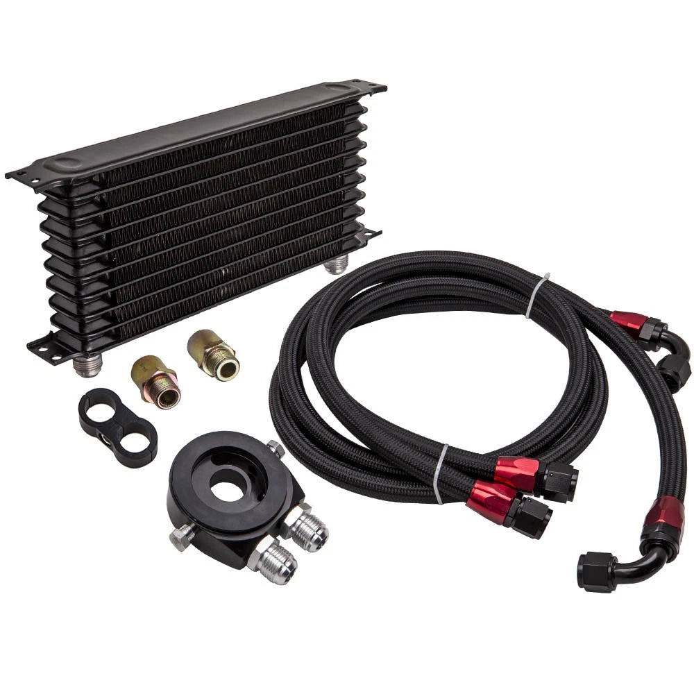 10 Row AN10 Engine Oil Cooler Kit for Universal Applications