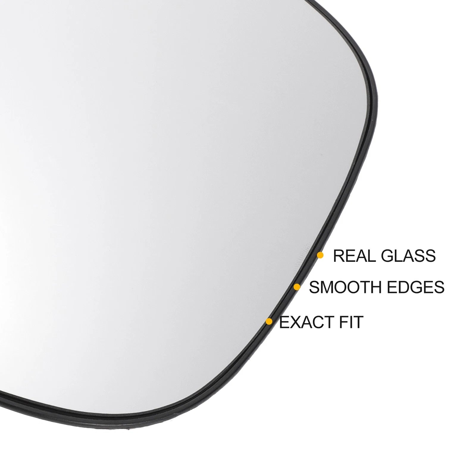 Left Side Heated White Mirror Glass for Nissan Juke (2014–2020)