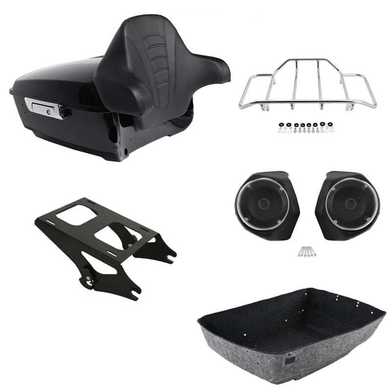 Backrest Speaker Mount Rack for Harley Street Glide (2014–2023)