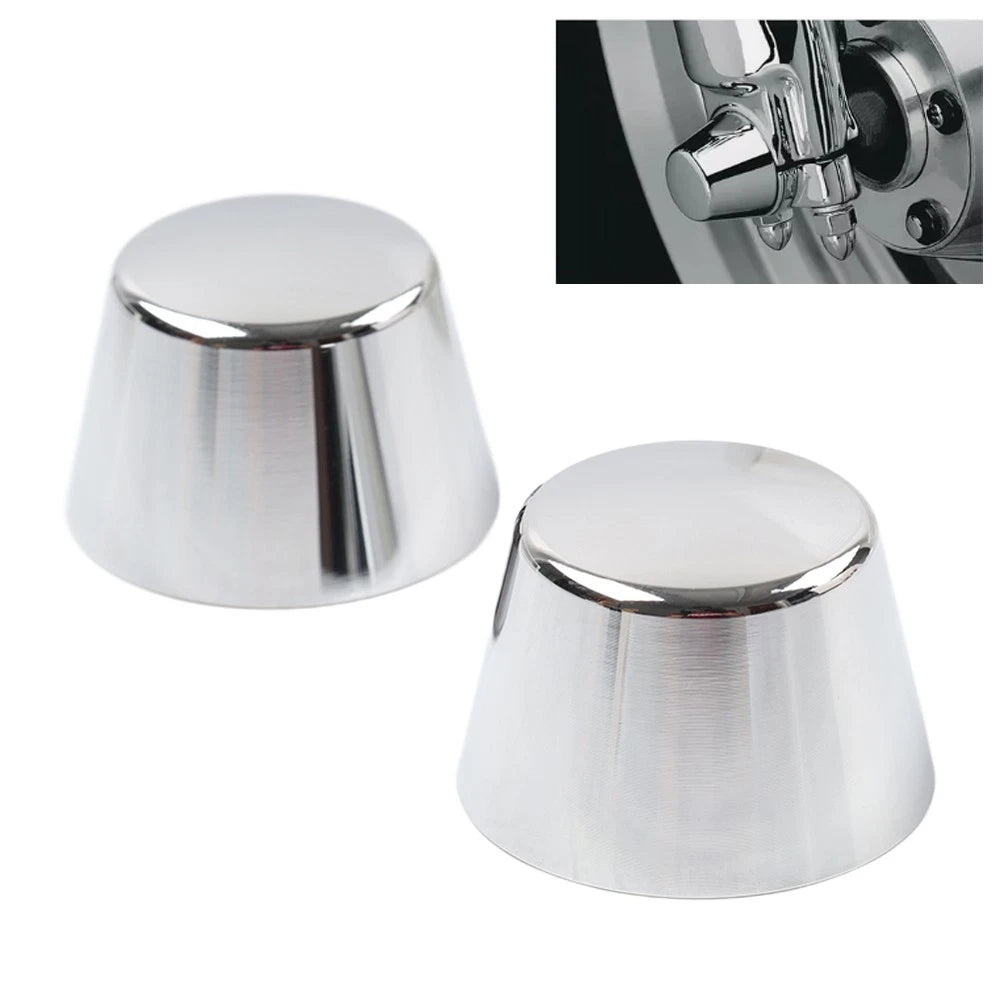 Front Axle Cap Nut Cover for Harley Touring Electra Glide Road King Softail Dyna