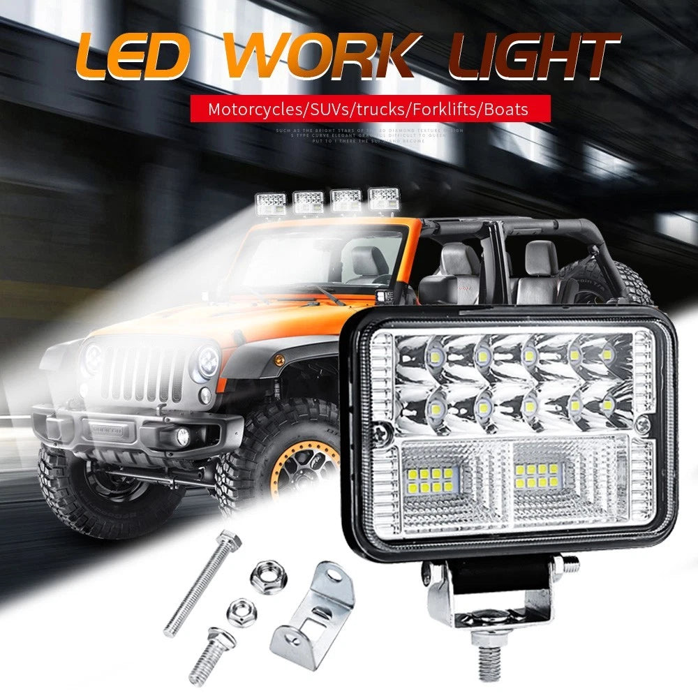 4 Inch LED Work Light Spot Lamp for Truck Trailer (78W, 6000K)