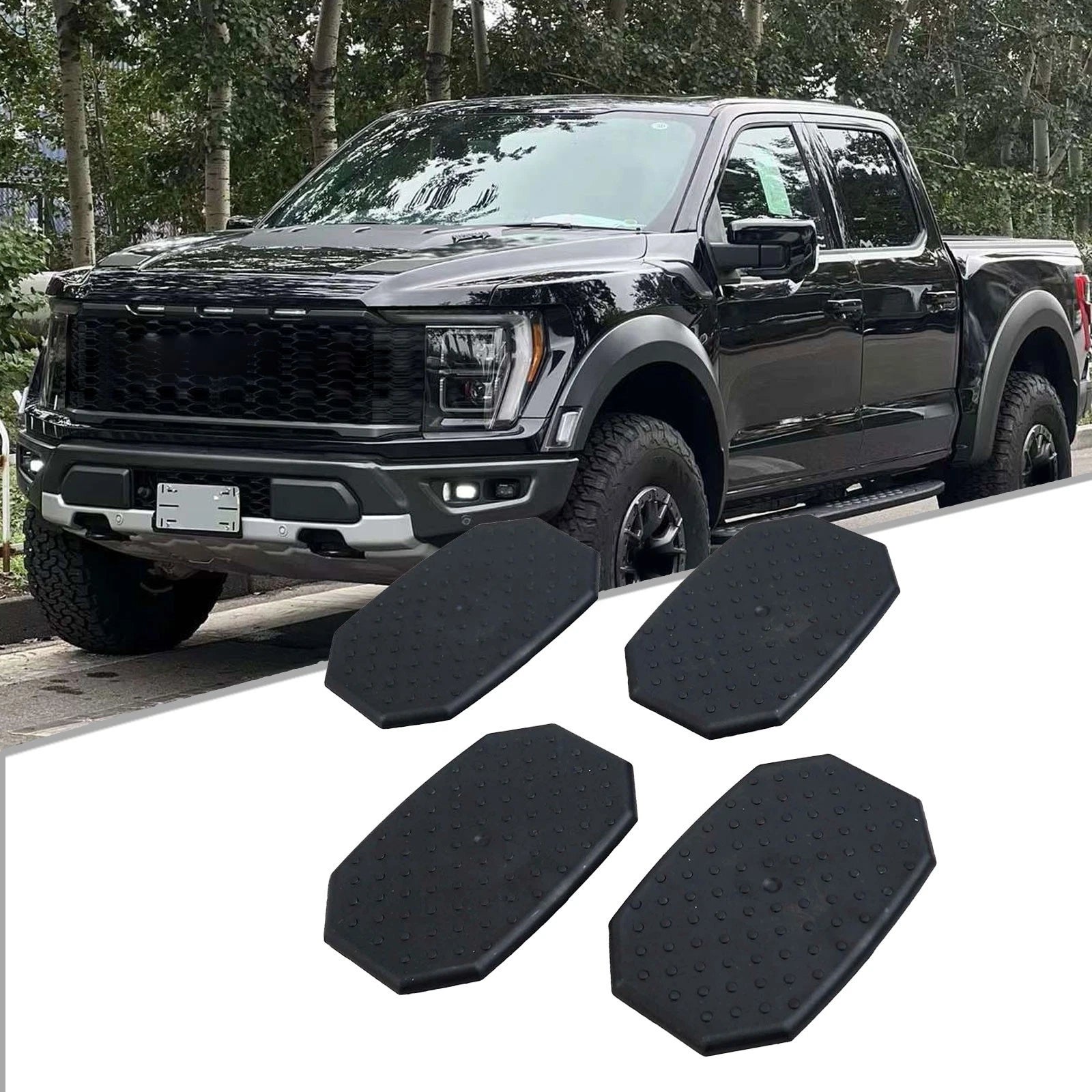 Set of 2 Rear Leaf Spring Insulator Bushing Inserts for Ford (2015–2020)