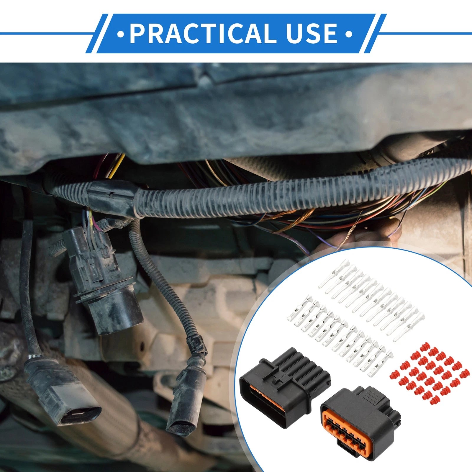 12 Pin Headlight Connector Plug Replacement for Hyundai (2000–2020)