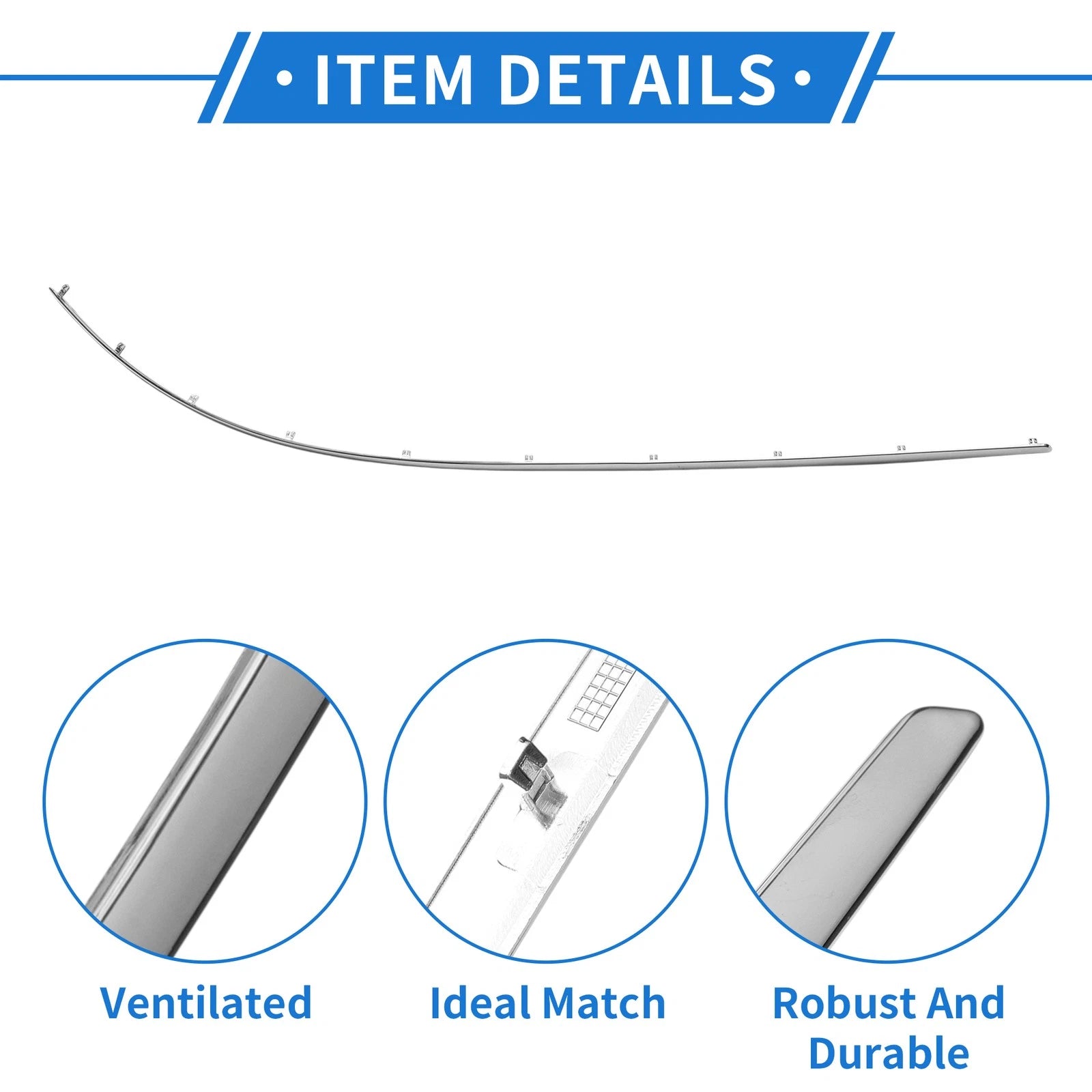 Rear Left Bumper Grille Trim Garnish Replacement for Mercedes-Benz E350 10-13