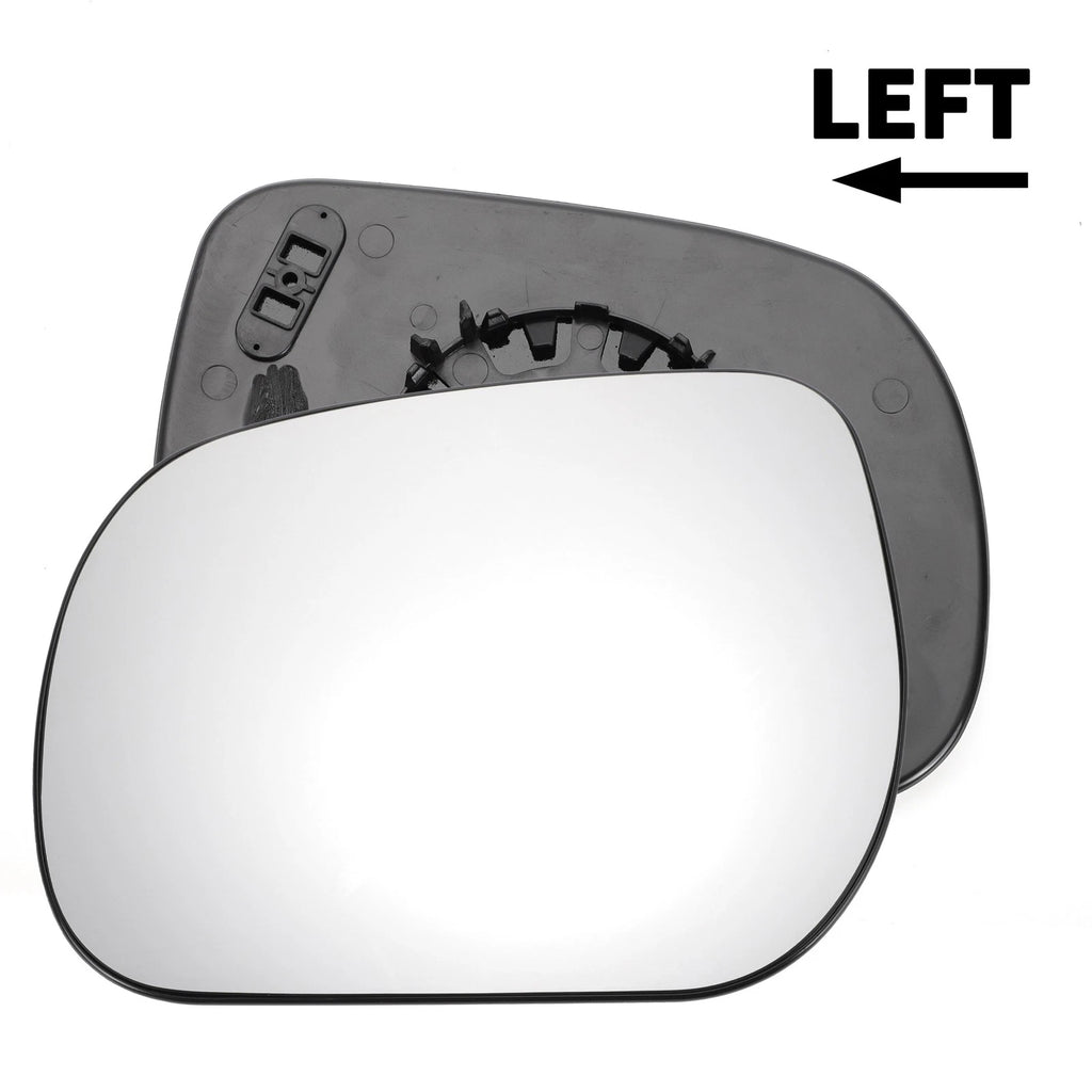 Left Side Mirror Glass Non-Heated w Backing Plate for Toyota Verso (2009–2012)