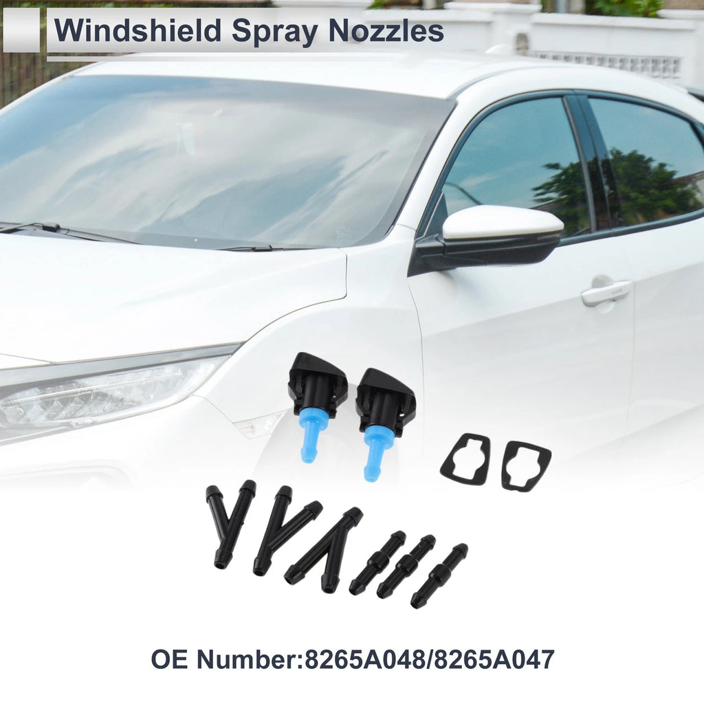 Washer Nozzle Replacement Set with 3 Hoses for Mitsubishi Outlander (2011–2014)