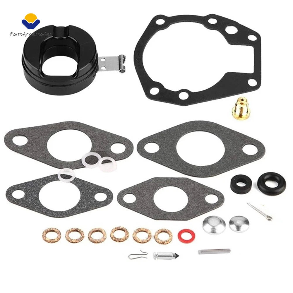 Carburetor Repair Rebuild Kit & Float for Johnson/Evinrude 18hp 20hp (1957–1968)