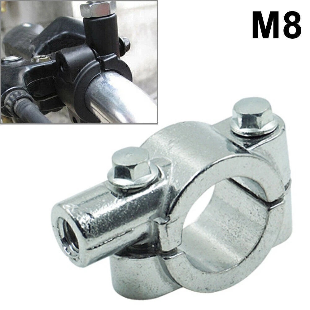 25mm M8 Rearview Handlebar Mirror Mount Holder for Motorcycle