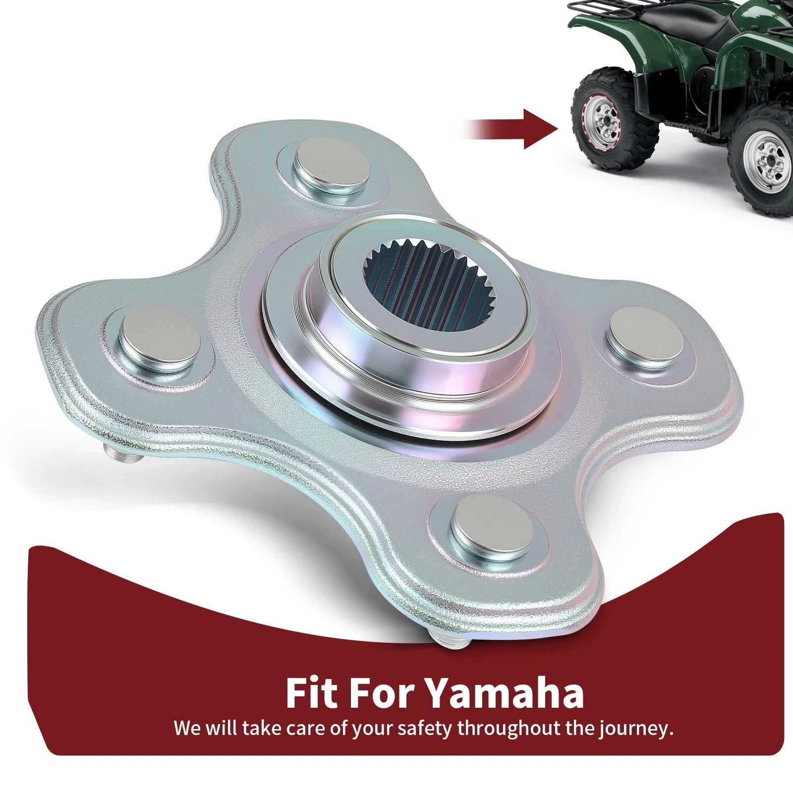 Rear Left Wheel Hub for Yamaha Bruin 350 YFM350 2x4 2004–2006