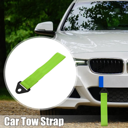 Front Bumper Tow Strap Trailer Belt with Hook for Universal Car Truck (2000–2025)