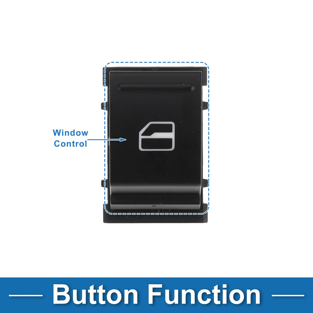 Power Window Switch Rear Passenger Side for Volkswagen Passat Golf (2014–2019)