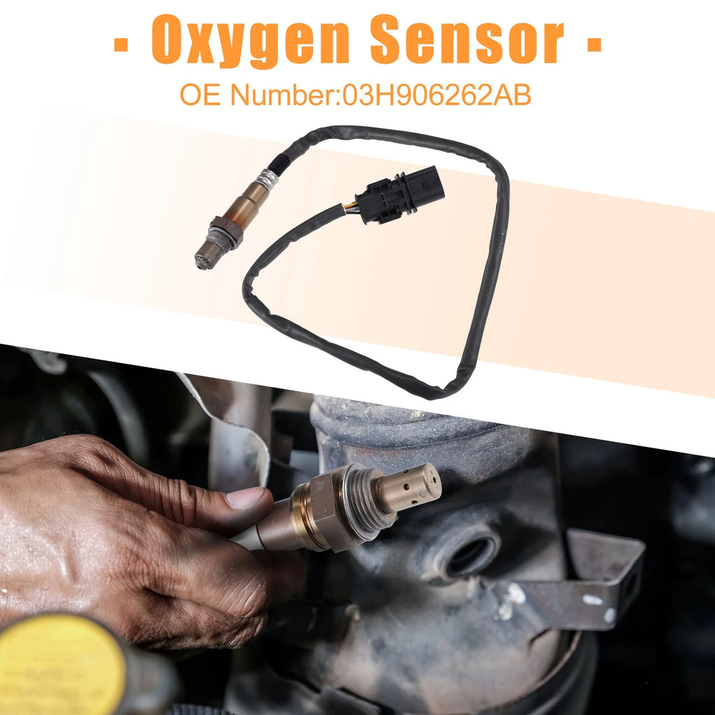 Front Right Oxygen Sensor Replacement for Audi A4 (2009–2016) Plastic Metal