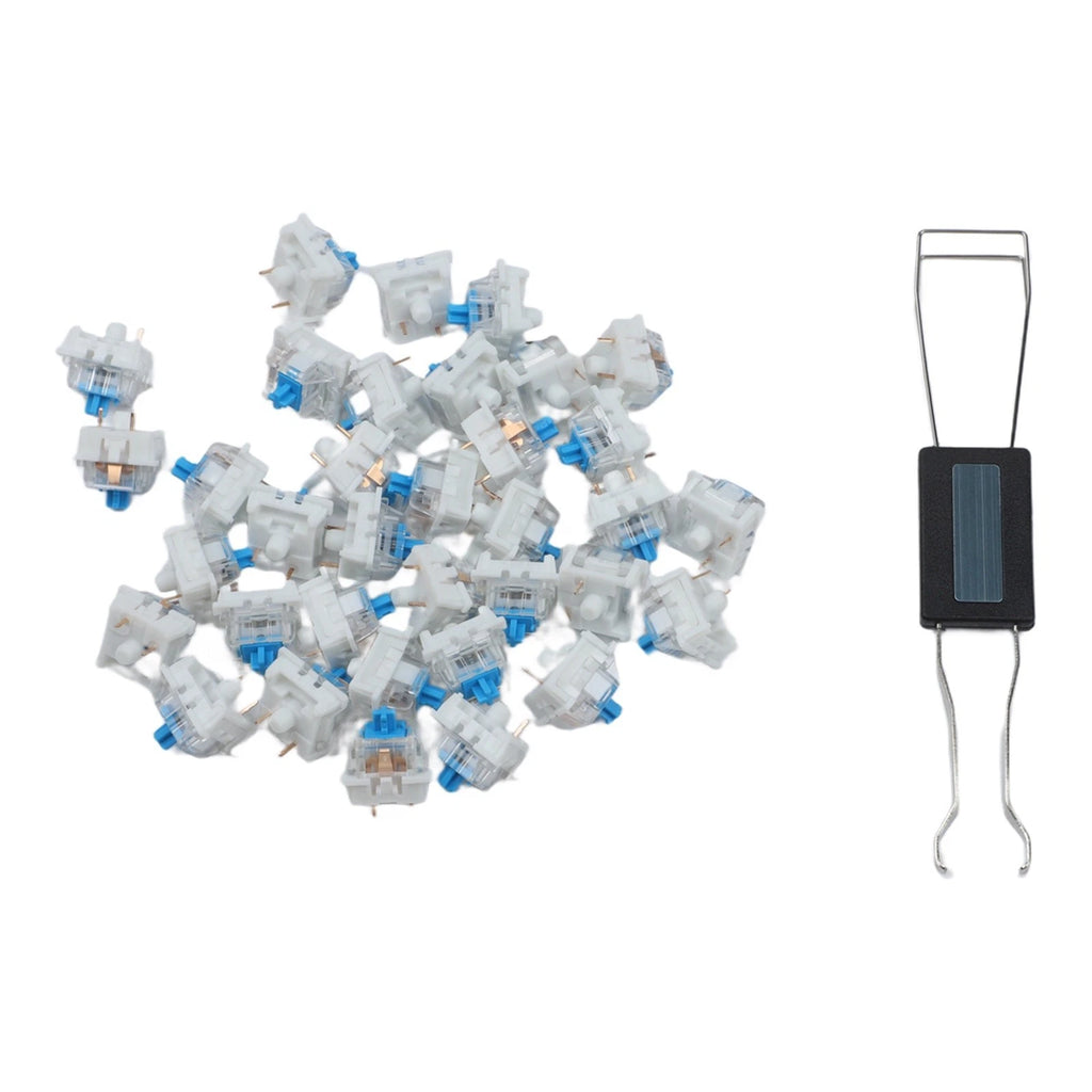 35PCS Mechanical Keyboard Switches 3Pin Tactile Clicky with Key Puller