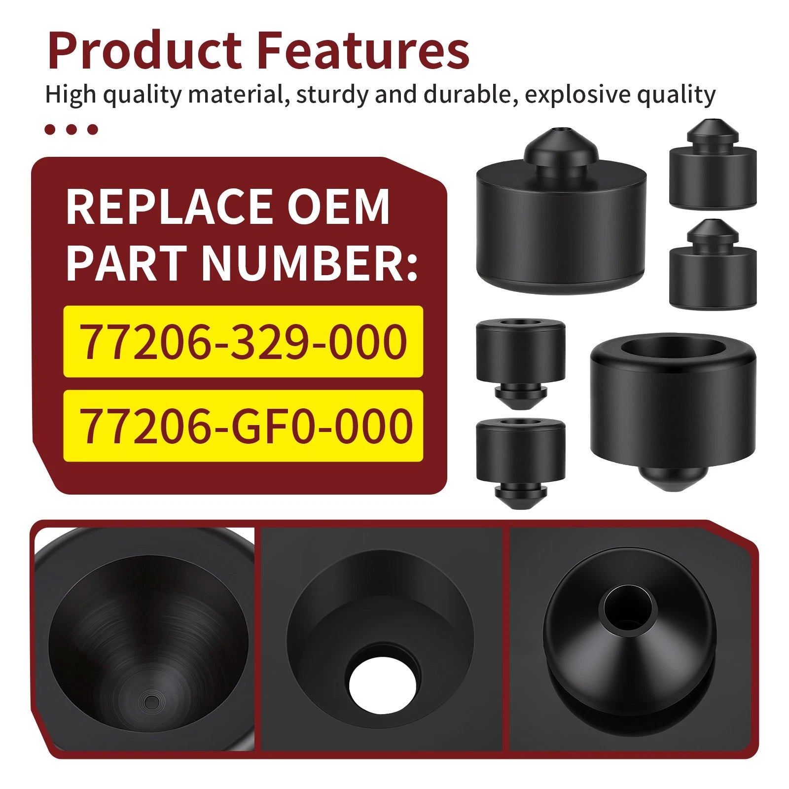 Seat Cushion Rubber for Honda Foreman 450 TRX450FE TRX450FM (1998–2001)