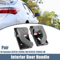 Interior Door Handle Pair Left Right Black Gray for Hyundai Tucson (2005–2009)