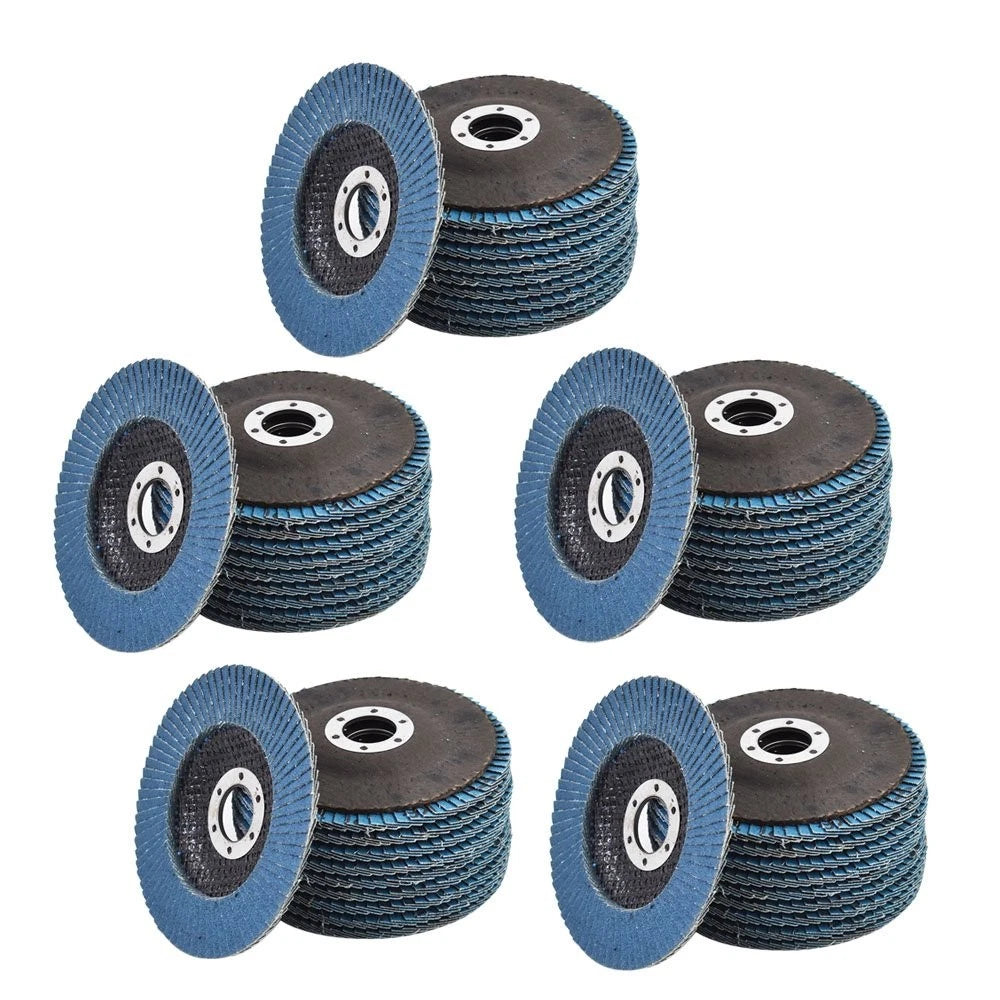 Set of 50 Zirconia Flap Discs 4-1/2" x 7/8" 80 Grit Sanding Grinding