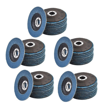 Set of 50 Zirconia Flap Discs 4-1/2" x 7/8" 80 Grit Sanding Grinding