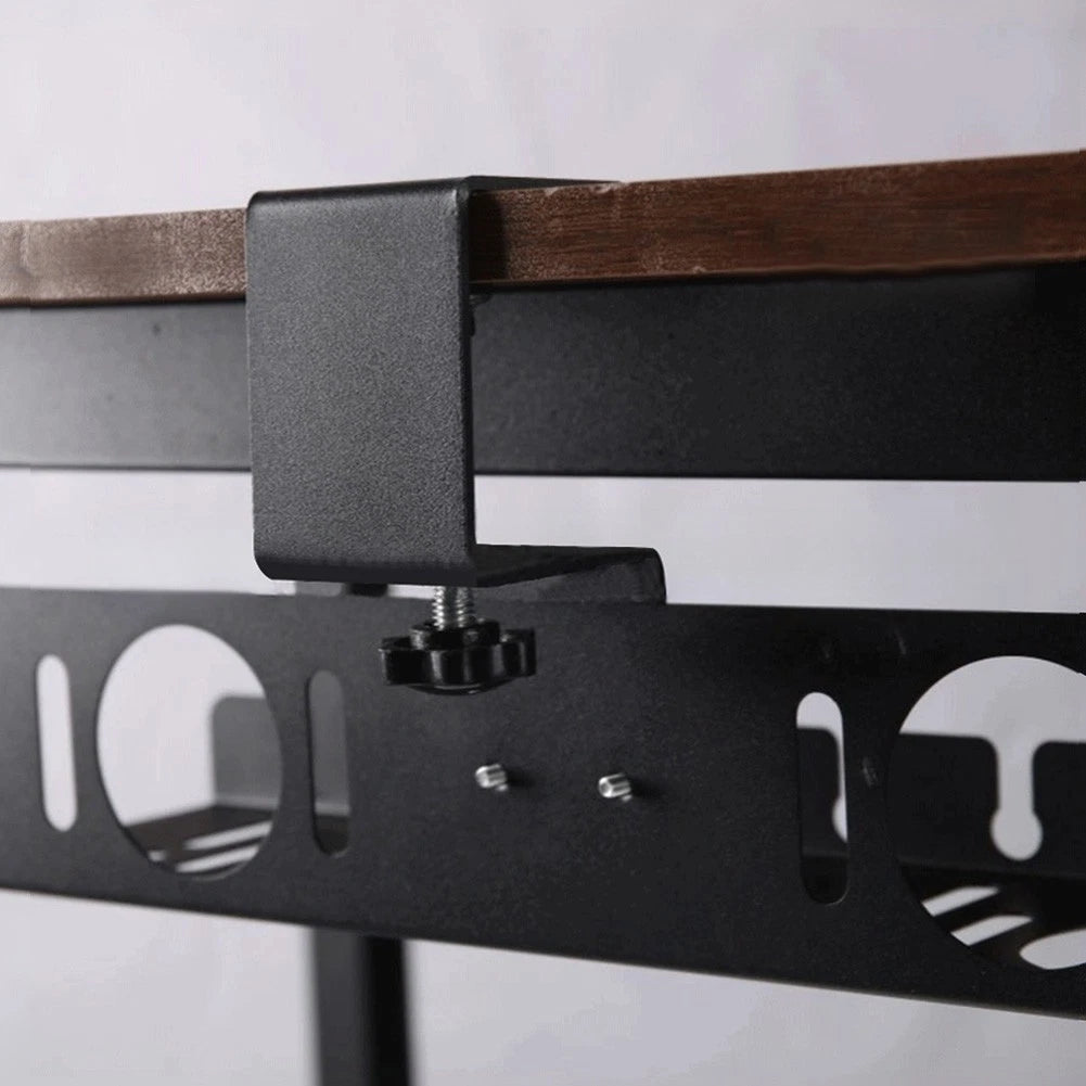 Under Desk Cable Organizer Tray for Universal Fit (No Drill Installation)