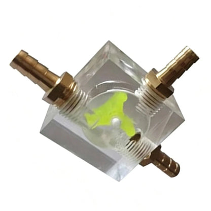 Water Cooling Flow Meter for DIY PC Loop Monitoring (Clear Acrylic Body)