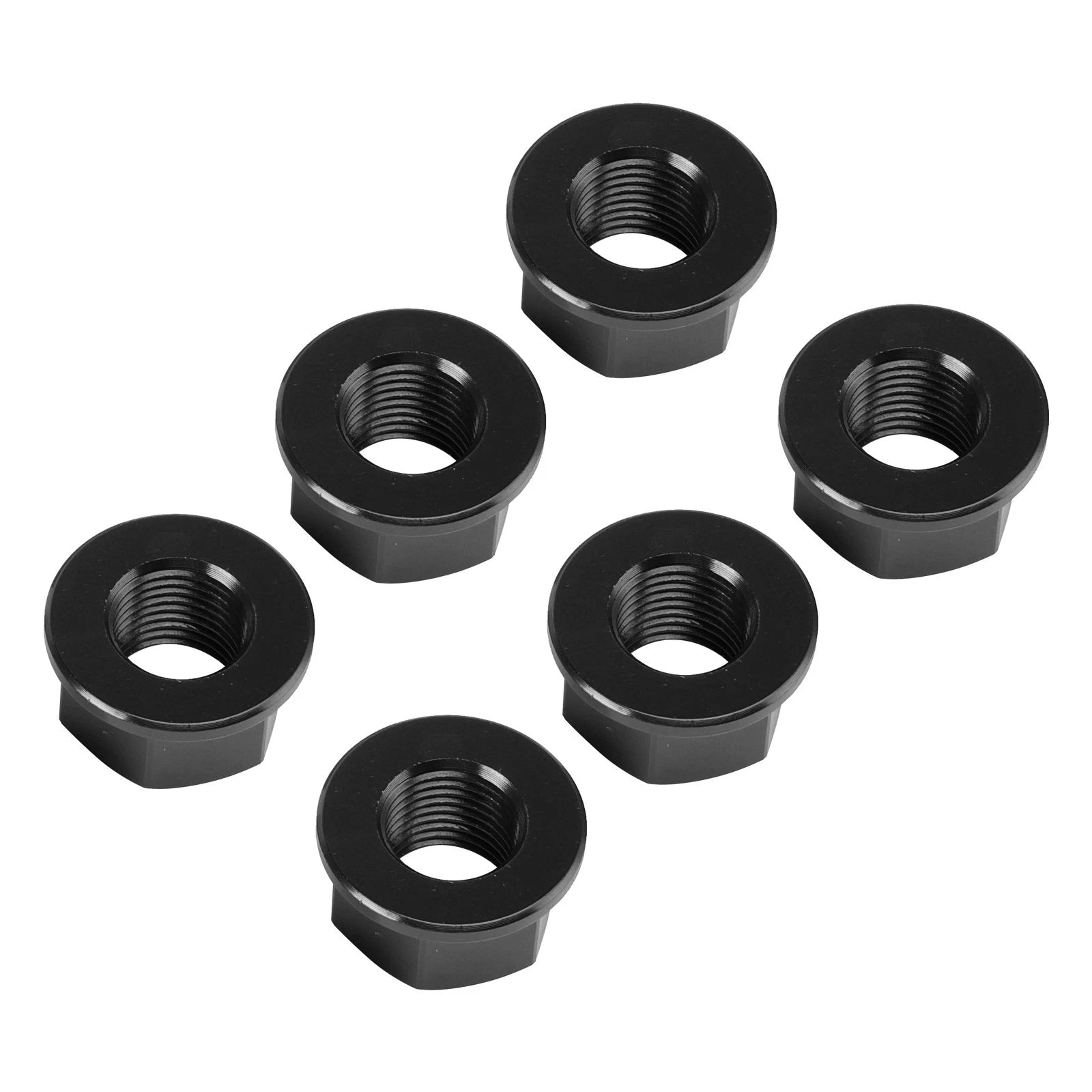 6x Rear Sprocket Nuts M10 x 1 Black for Ducati 1098 1098S 1098R 1198 S (2007–2011)