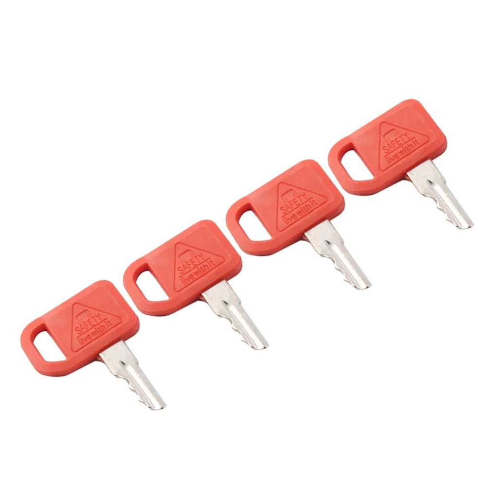 4Pcs Ignition Key T209428 KV13427 For John Deere Skid Steer & Tracked Loader