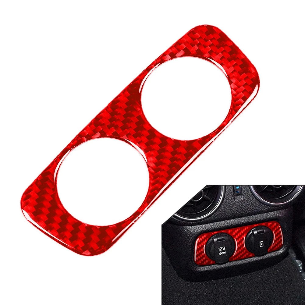 Rear Air Vent Outlet USB Cover Trim for Kia Stinger (2018–2023) Red