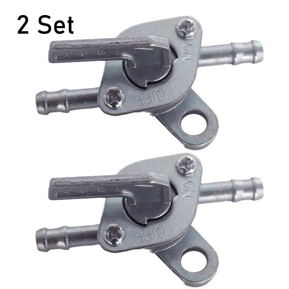 2X Inline Fuel Tank Tap Valve Petcock On-Off Switch for Dirt Bike ATV (90cc-250cc)