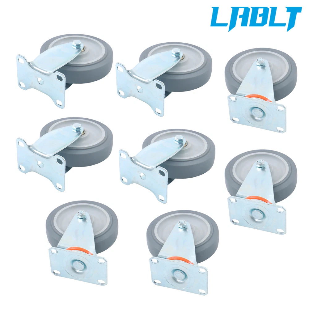 Set of 8 Rubber Casters for LABLT (5")