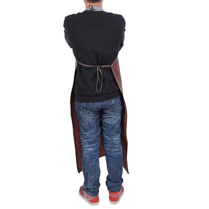 Oil Proof Leather Apron for Barbecue (No Specific Years)