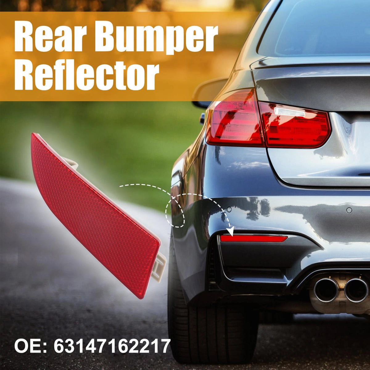 Rear Bumper Reflector Strip Cover Left Side for BMW X3 (2007–2010)
