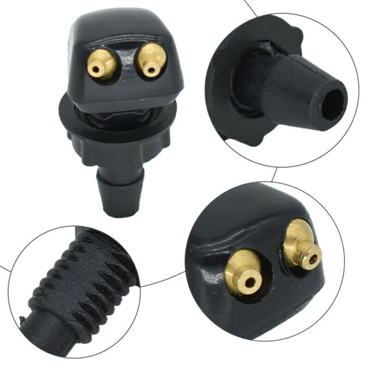 2X Front Windscreen Washer Nozzle for