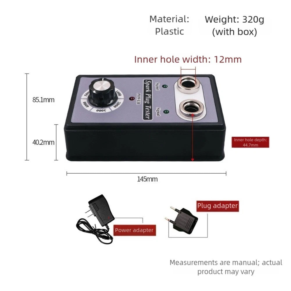 Dual Hole Adjustable Spark Tester for Car and Motorcycle (2010–2023)