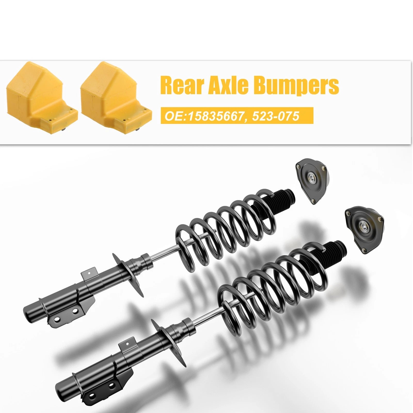 Front Jounce Axle Bumpers Replacement Pair for Chevrolet GMC (2007–2015)