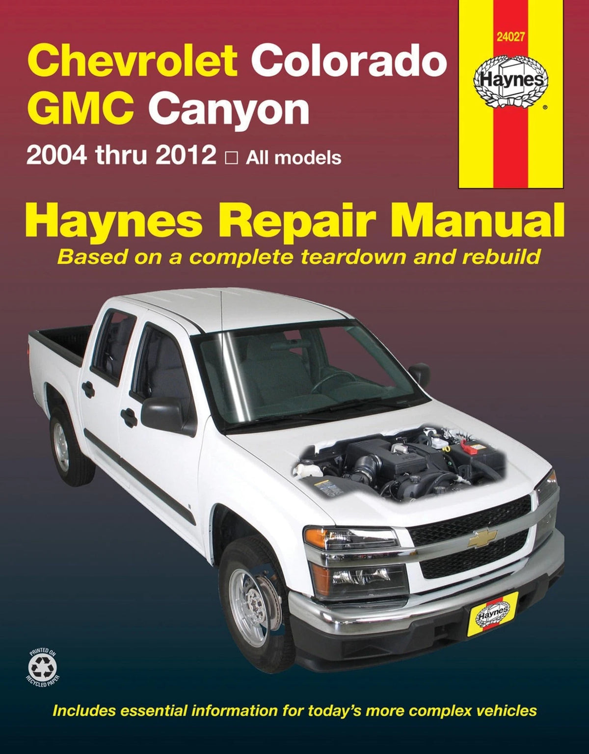 Service Repair Manual for Chevrolet Colorado GMC Canyon (2004–2012)