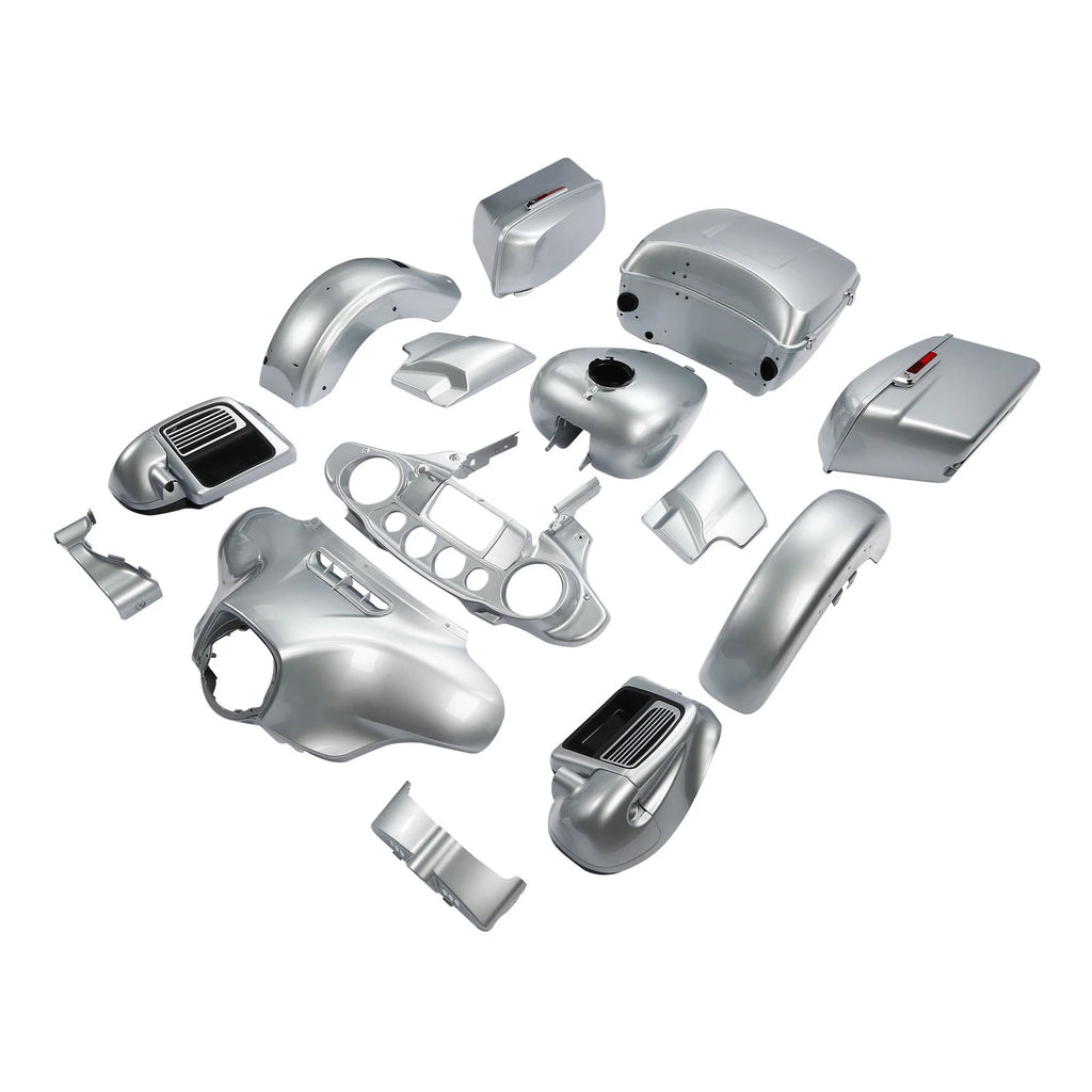 Fairings Body Work Kit for Harley Electra Glide (2014–2024) Barracuda Silver