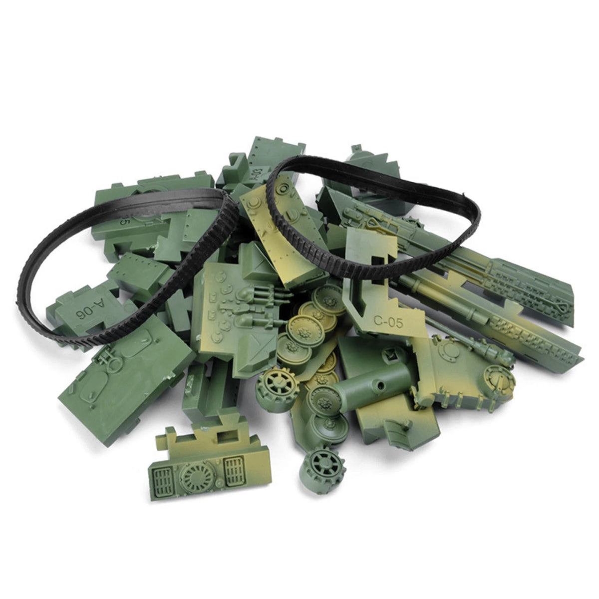 1:72 Plastic WWII German Leopard A Type Tank Model (Green)