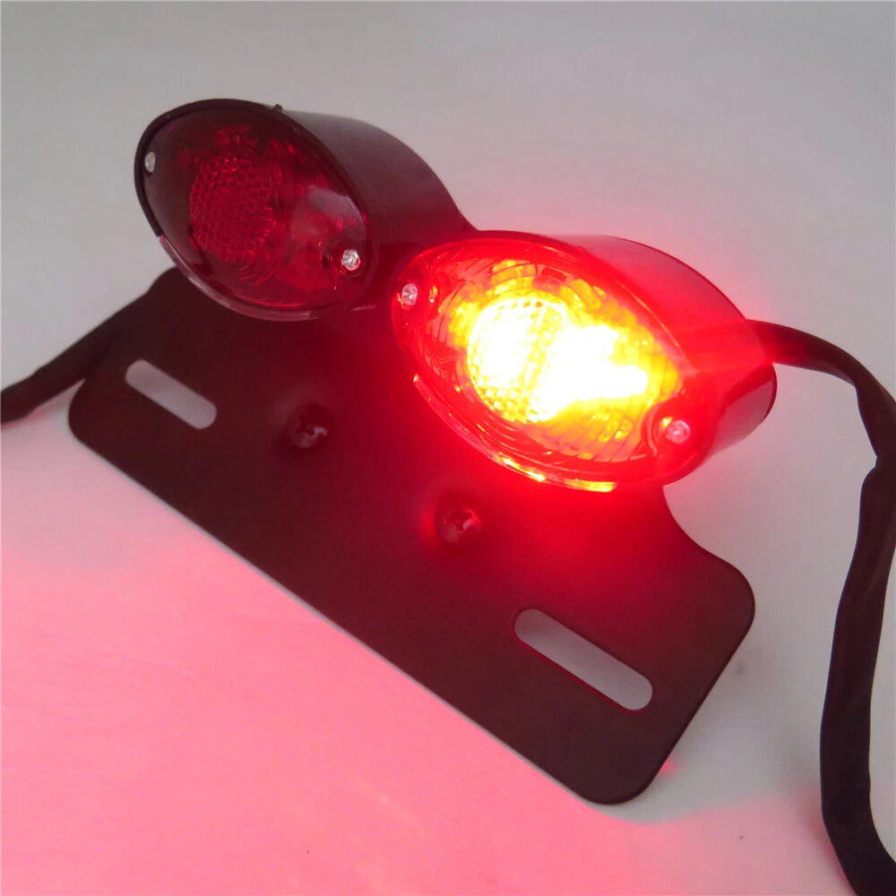 Custom Motorcycle Brake License Plate Tail Light with Turn Signal