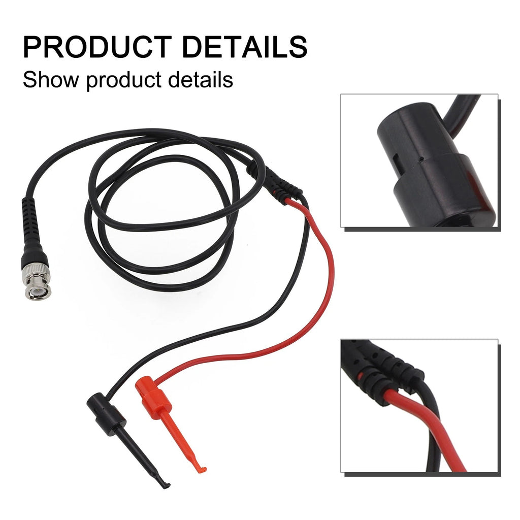 Dual Test Hook Test Leads with BNC Connectors for Enhanced Durability