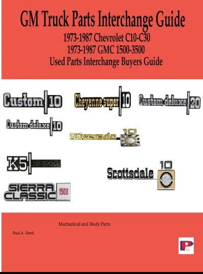 Chevrolet C10-C30 Truck Part Interchange Book (1973–1987)