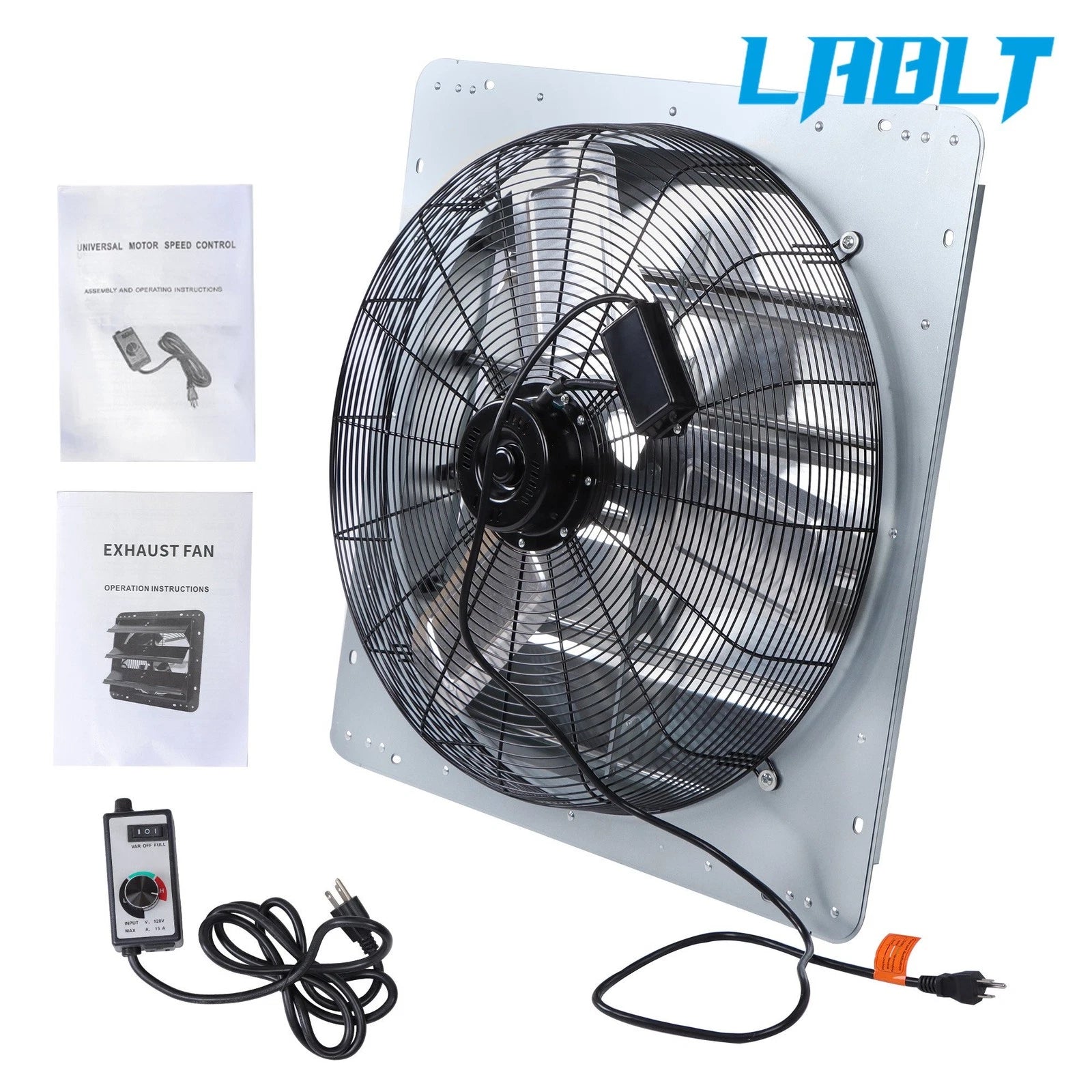 24 Inch Shutter Exhaust Fan with Speed Controller for LABLT