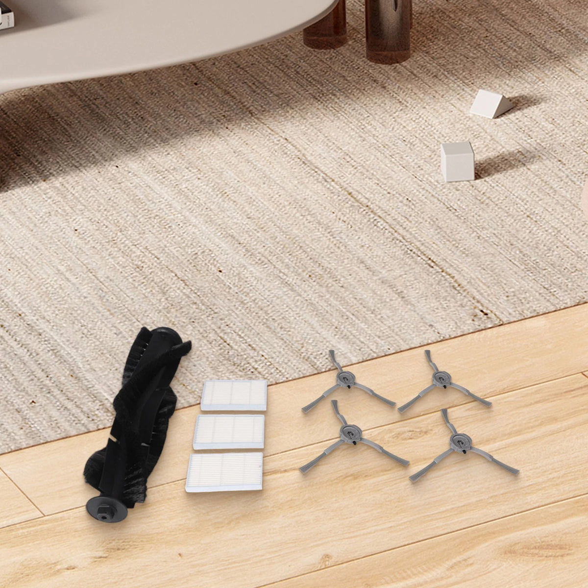 Main Brush and Filter Set for ILIFE v20 and Lydsto R1D Vacuums
