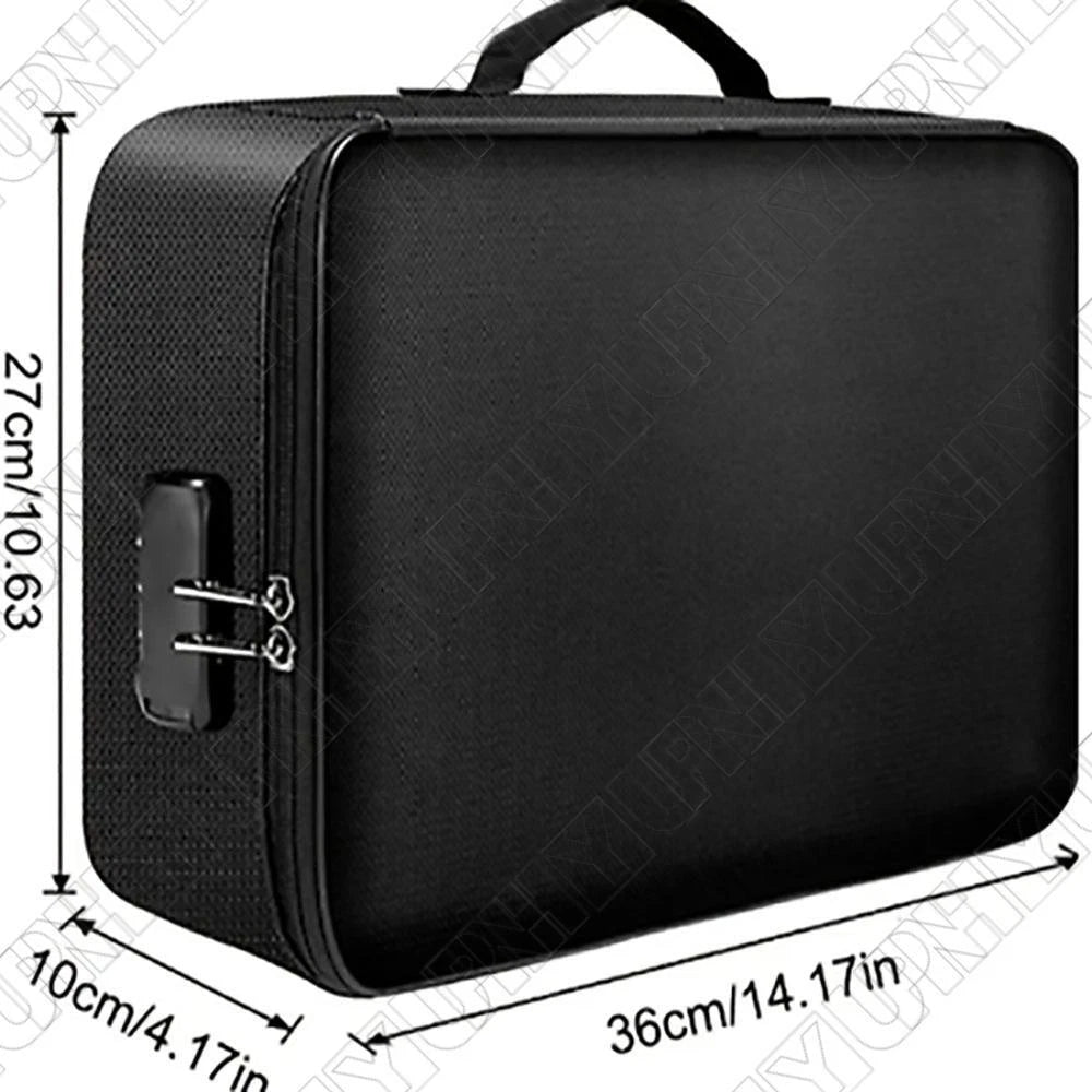 3-Layer Document Box with Lock for AU (Waterproof File Storage)