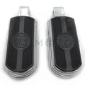 Chrome Skull Rubber Footpeg for Yamaha Raider VMAX (2008–2017)