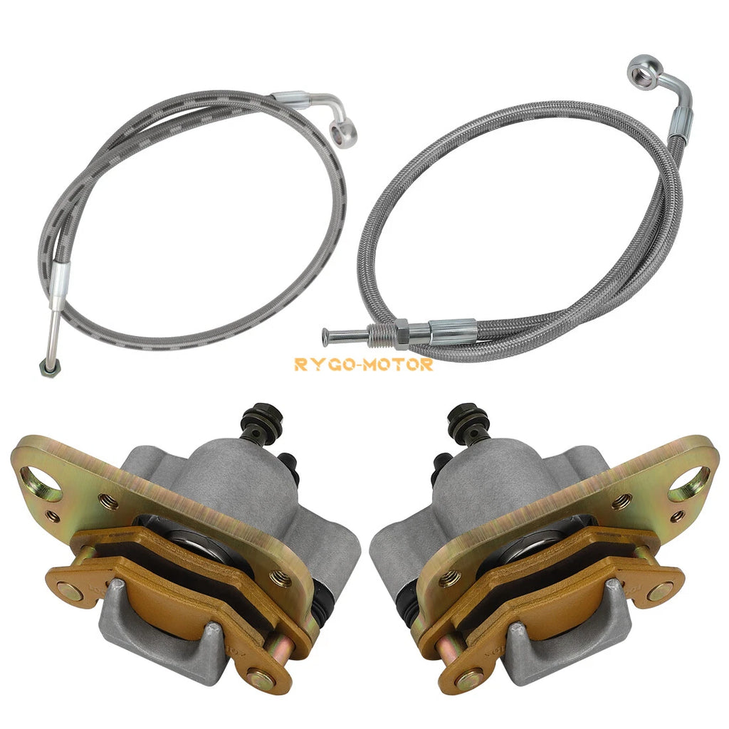 Front Brake Calipers & Hose Lines for Polaris Scrambler 500 (2005–2009)