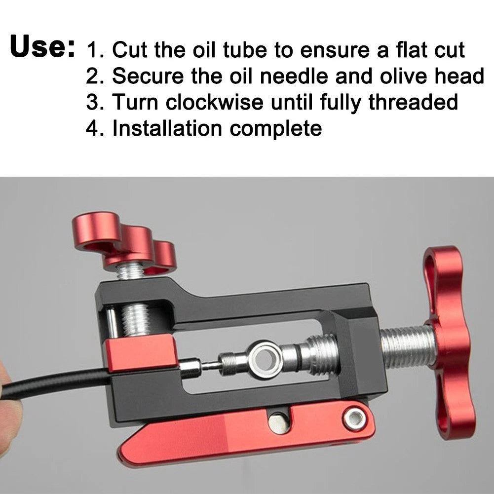Compact Hydraulic Hose Cutter with Cycle Oil Needle Installation Function
